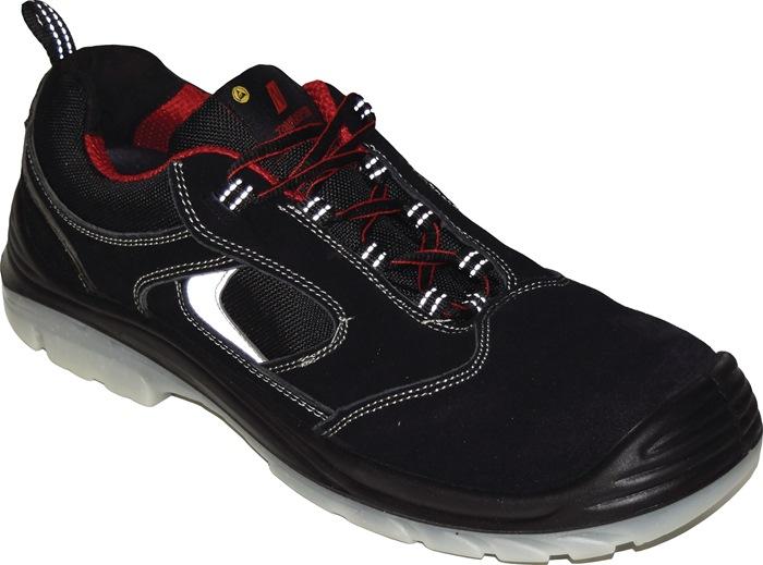 Chaussures de sécurité EASY STEP - pointure 43 - noires S1P SRC ESD EN ISO 20345 - cuir velours - NITRAS_0