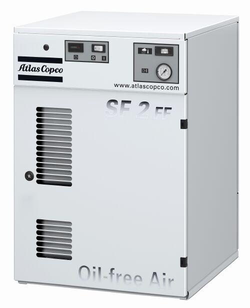 Compresseur d'air à pistons exempt d'huile - Usage médical et dentaire - SF MED Atlas Copco_0