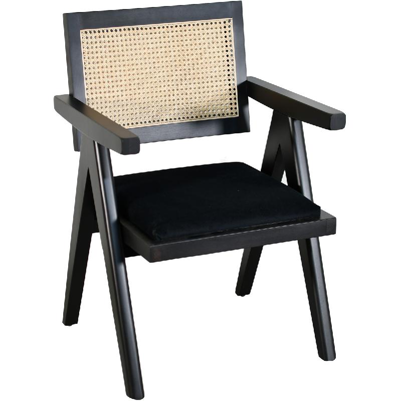 Fauteuil BALI - Hêtre Massif Garni - Intérieur - Style Bistrot - Référence 0055/0011NATU00006_0