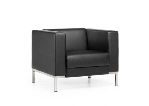 Fauteuil KUBE Eco-cuir Noir - Référence 8811 FR206_0