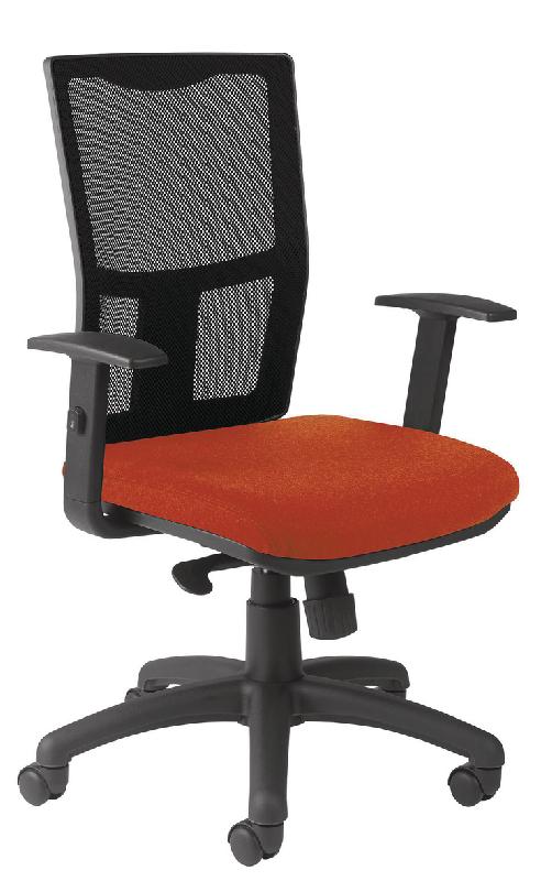 FAUTEUIL RITZ RÉGLAGE LOMBAIRE ACCOUDOIRS RÉGLABLES ASSISE TISSU COLORIS CORAIL - MANUTAN COLLECTIVITÉS