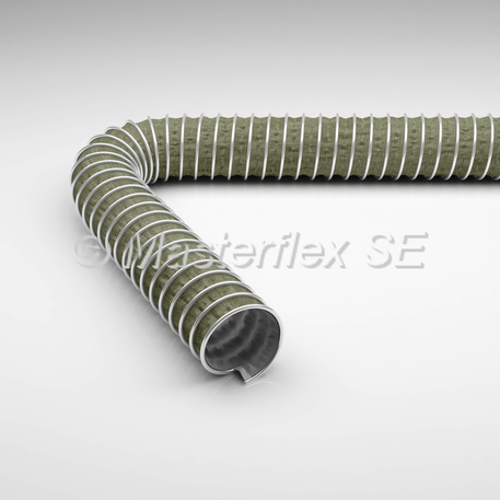 Gaine flexible pour gaz d'échappement jusqu'à +300 °C - double paroi en tissus enduits spéciaux_0