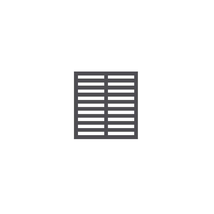 GRILLE À DROIT POUR 7455.1350 - 7455.1353 - 7455.1360 - 7455.1354_0