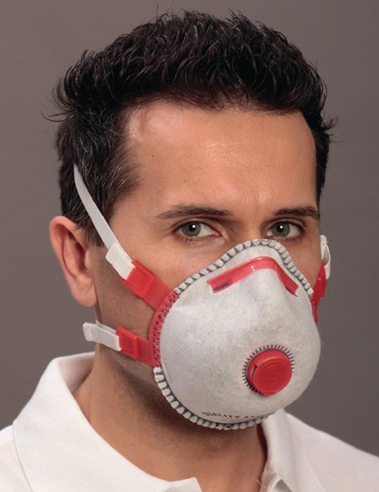 Masque de protection respiratoire Mandil FFP3/Combi/V FFP3 / V NR avec soupape d'expiration EKASTU - protection contre fumée, peinture et solvants_0
