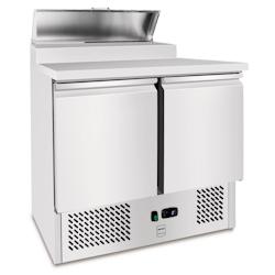 METRO Professional Saladette réfrigérée à sandwichs GSD 3600, Inox, 104 x 70 x 90 cm, 261L, refroidissement par ventilateur statique, serrure, arg_0