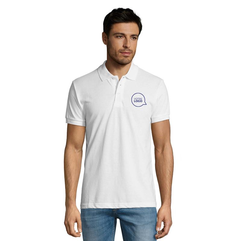 Polo Prime blanc - Polos personnalisés blanc_0