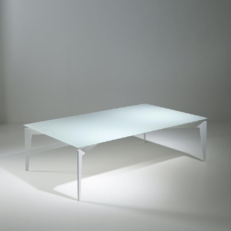 TABLE BASSE DESIGN ROCKY EN VERRE BLANC_0