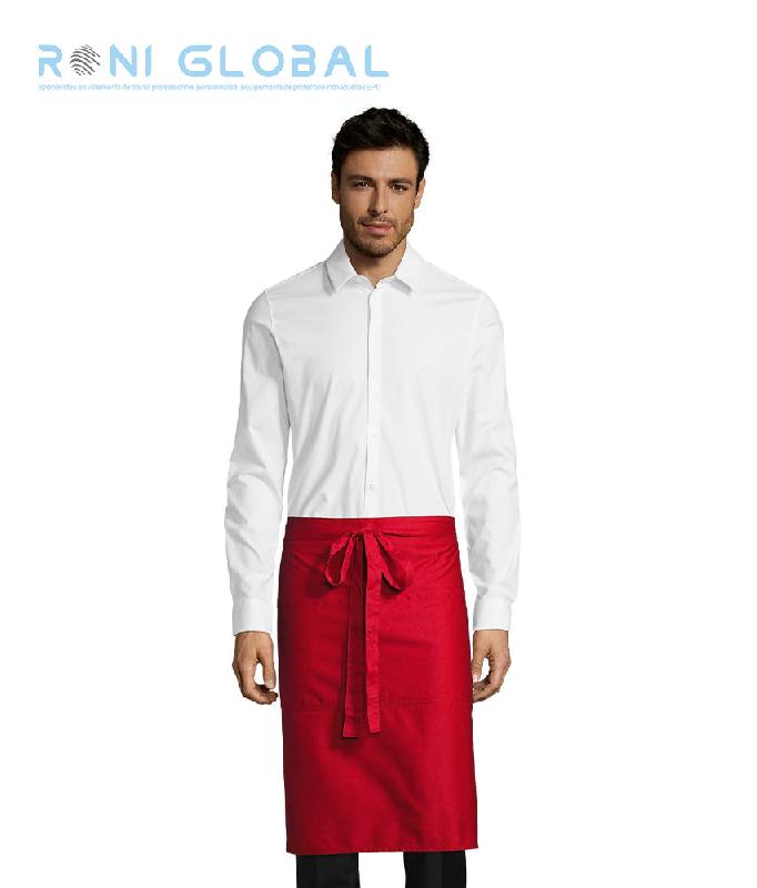 Tablier mi-long avec poches en coton/polyester - GREENWICH SOL'S - Ref: sol-88020_0