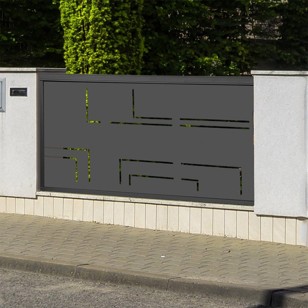 Time - Clôture en aluminium design ajouré - Thermolaquage - Garantie 10 ans - Sur-mesure_0