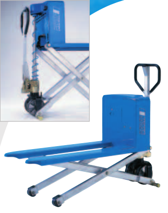 Transpalette pantographe haute levée HU 10-XE - levée électrique 1 t - stabilité exceptionnelle_0