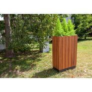 Bac à fleurs 622 - SIT - fer et bois - 46 kg - dimensions 71 x 35 x 110 cm_0