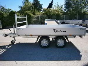 Benne Debon 306x155 - 2000 kg PTC - Pompe électrique - 2 essieux_0