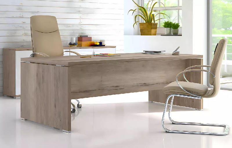 Bureau de direction So Laroya - plateau 40 mm - finitions variées - garanti 3 ans_0