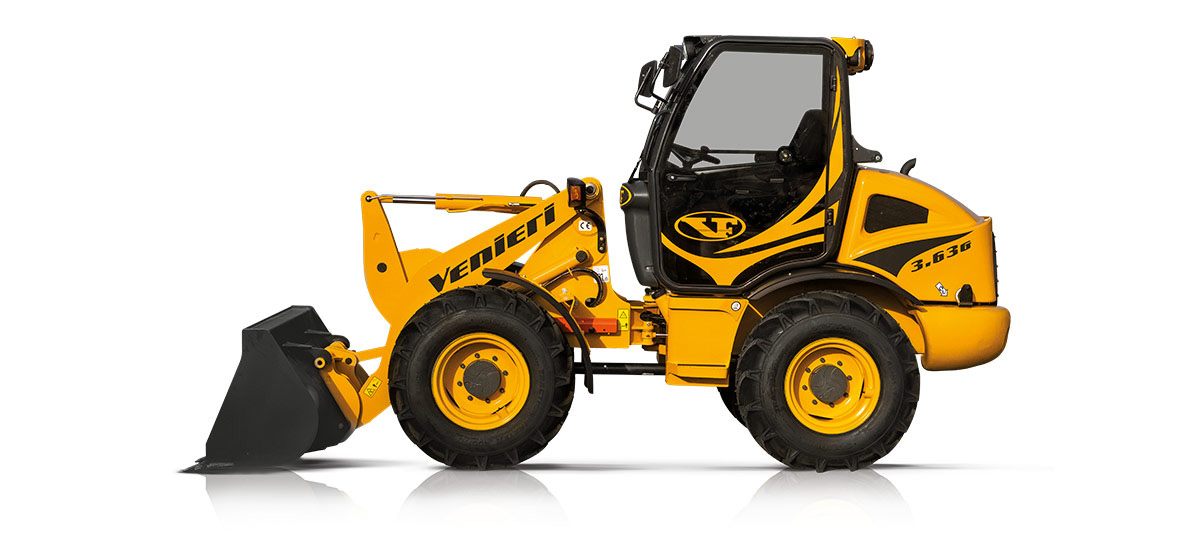 Chargeuse 5,7t - Venieri 3.63G - Moteur Yanmar - Capacité du godet 0,8 à 1,5 m3_0
