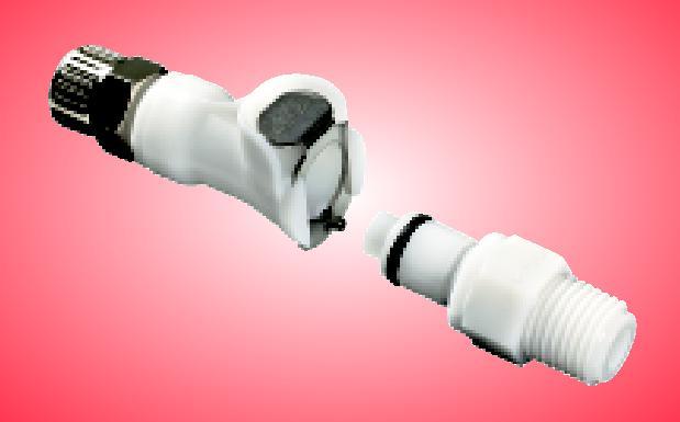 Coupleur - Série PLC - Acétal - Durable et résistant - Diamètre 6,4 mm_0