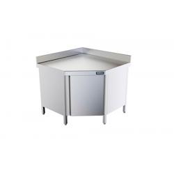 Distform meuble Inox Bas d'Angle avec Porte pour Gamme P 600 mm - 641094472825_0