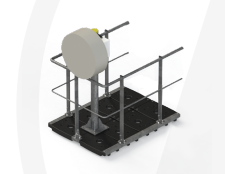 Garde-corps pour support FH autostable - aluminium ou composite - kit à monter sur place_0