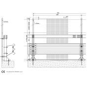 Glissière de sécurité H2-W5 - 3 ondes WF LM - Marcegaglia Buildtech - Barrière pour terre-plein central avec grille_0