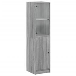 Helloshop26 - Buffet bahut commode armoire meuble de rangement organisateur cuisine salle de séjour salon avec porte en verre sonoma 02_0030102 - 300_0