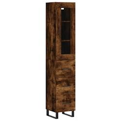Helloshop26 - Buffet bahut commode armoire meuble de rangement organisateur cuisine salle de séjour salon haut 34,5 x 34 x 180 cm 02_0033336 - 300021_0