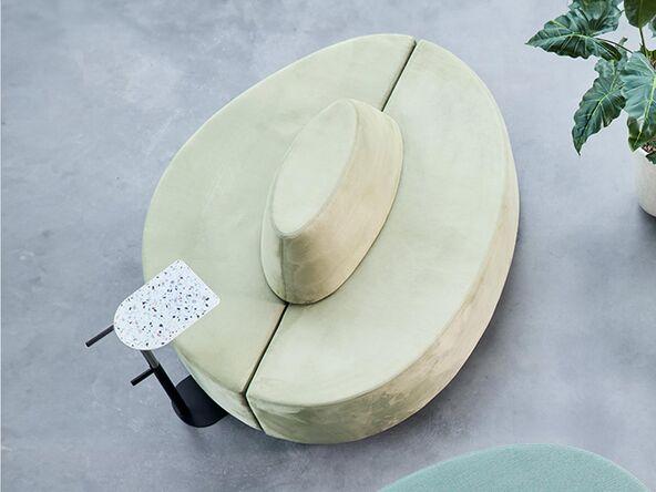 Banquette Sandy Solus forme organique et tissu tendance_0