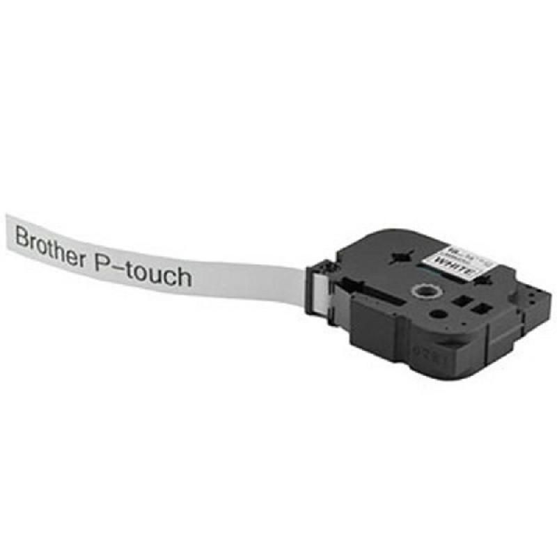 P-TOUCH RUBAN TITREUSE BROTHER - TZE - ÉCRITURE NOIR / FOND BLANC - 18 MM X 8 M - MODÈLE TZE-241