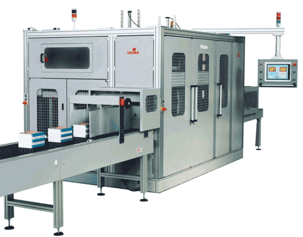 Palettiseur automatique PLUTON - faible encombrement pour livres et cartons, contrôle précis et flexible_0