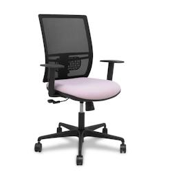 Piqueras y Crespo Silla Yunquera sincro malla negra bali rosa brazo regulable. - rose multi-matériau 400SM840B710B10B68R65_0