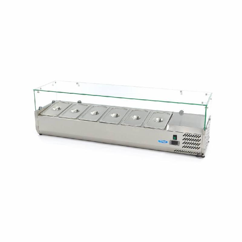 Réfrigérateur de préperation de comptoir - 150 cm - s'adapte à 6 x 1/3 GN Maxima 09400326_0