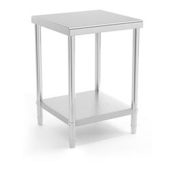 Royal Catering - Table de travail cuisine professionnelle en acier inox 60x60 cm - Charge 150 kg - 14_0003662_0