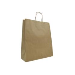 Déstockage // Sac papier naturel poignées ficelle 36+11,5x41 cm - 3701648600948_0