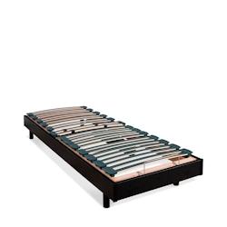 Sommier électrique  1 place Lattes 70x200 cm FLEX BELLECOUR - noir Bois massif 3SO03.01.NO.0720_0