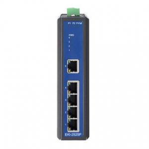 Switch rail DIN industriel 5 ports 10/100 Mbps - 4 ports PoE - Référence EKI-2525P-BE - Advantech_0