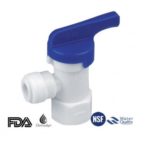 Vanne d'arrêt réservoir - vanne réservoir F 1/4 pour tube 1/4 et 3/8 - HAUC0404/HAUC0406_0