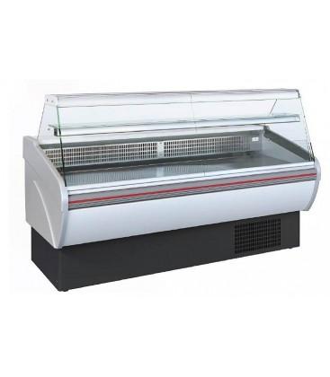 Vitrine service arrière Euro Mini - pour produits laitiers, plats préparés et snacks - froid statique - éclairage intérieur - acier inox gaufré_0
