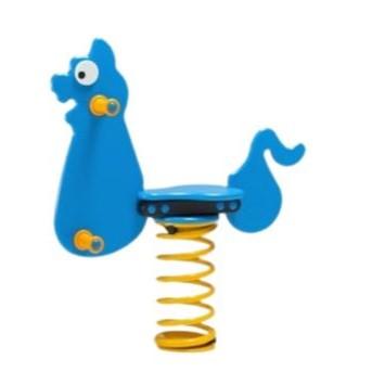 Jeu sur ressort chat - Pour enfants de 2 à 12 ans - Structure en polyéthylène - Anti-pincement_0