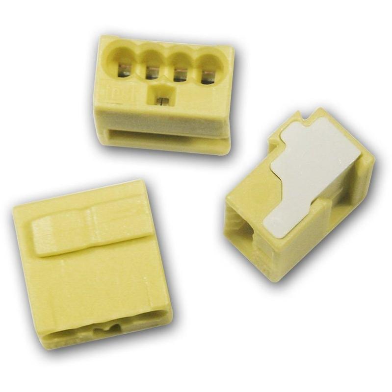 20 connecteurs micro télécom pour boîtes de dérivation WAGO - Enfichage direct pour conducteurs rigides_0