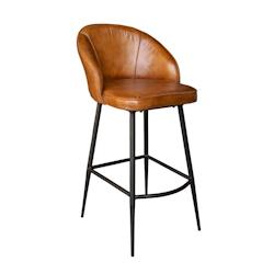 Anticline Créations INE fauteuil de bar cuir 49x96x63cm AnticL Créations - marron cuir CS1134_0
