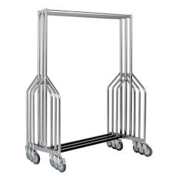 Bolero - Vestiaire roulant en acier poudré 1200 mm avec roulettes freinées - Capacité 260 kg_0