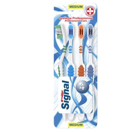 BROSSE À DENT SIGNAL PROFESSIONAL CARE MEDIUM (VENDU PAR 4)