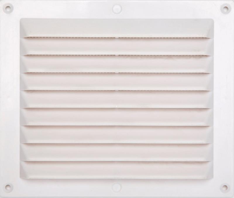 Grille d'aération ABS naturel - 14.6 x 17.5 cm - PVC - Usage intérieur et extérieur_0
