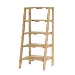HORTALIA Présentoir en bois Marron - marron Bois massif 600200_0
