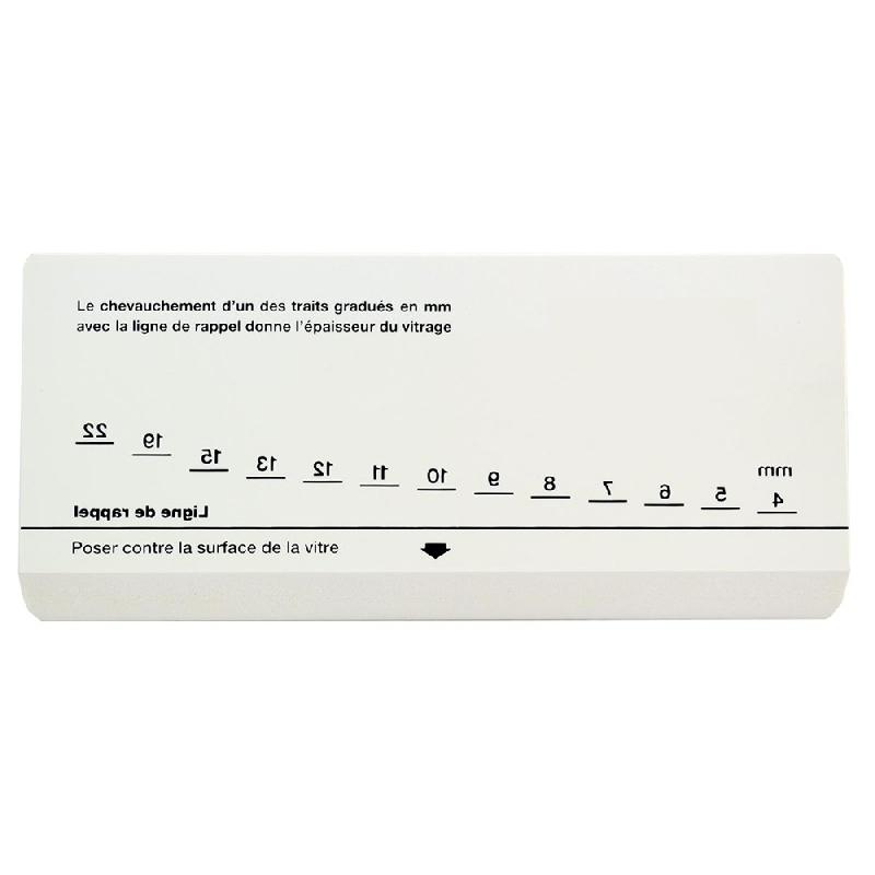 Jauge d'épaisseur de vitrage - mesure jusqu'à 22 mm de vitrage simple et 24 mm de lame d'air - Référence 051VEM_0