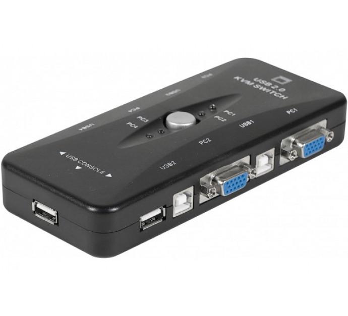 Mini KVM Switch VGA/USB 4 ports - Résolution 1920x1440 - Auto-alimenté USB_0