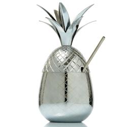 MONDO DECO Cocktail Ananas Argenté Collection Métalik 70 cl H 24 cm ø 11,5 cm x 1 Mondo Déco - 3558840054822_0