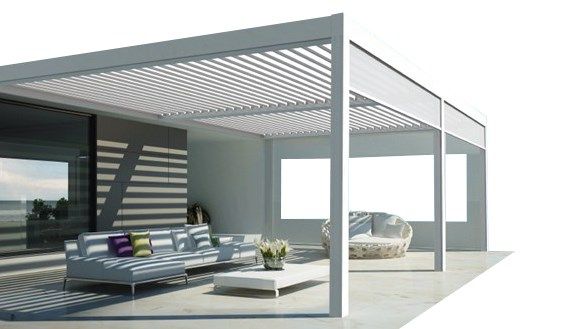 Pergola bioclimatique Prodalu - lames orientables motorisées pour toutes saisons_0
