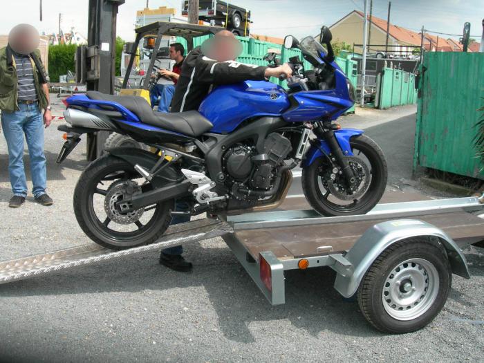Rampe de chargement en alu 190 cm - antidérapante et renforcée pour motos - Patrick Remorques_0