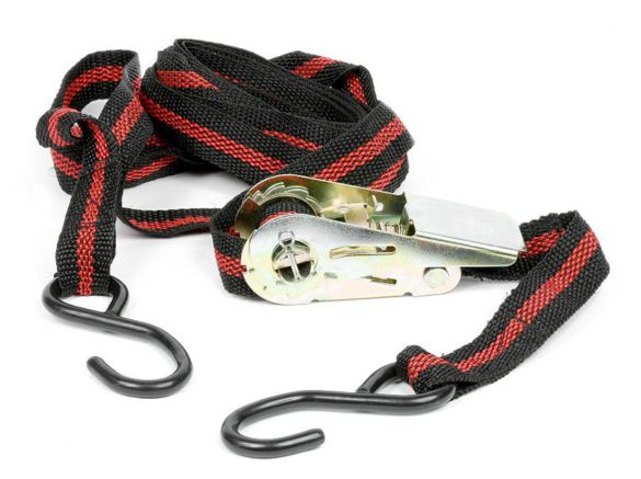 Sangle d'arrimage - 5 m x 25 mm - 200 kg avec fermeture de sécurité et crochets revêtus_0