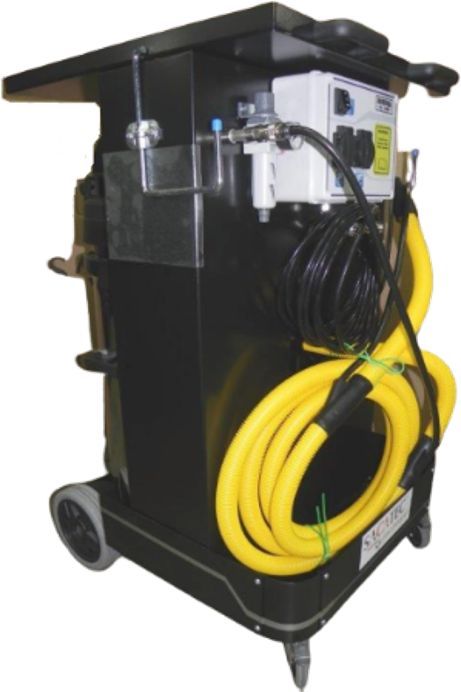 Servante de ponçage mobile - pneumatique ou électrique - 2600W - 430m3/h - cuve 77L_0