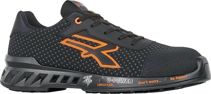 Chaussures de sécurité basses - Peter - Taille 43 - Noir/Orange - Largeur 11 - S3 CI SRC ESD EN ISO 20345 - Matériau PUTEK® Star - U.POWER_0